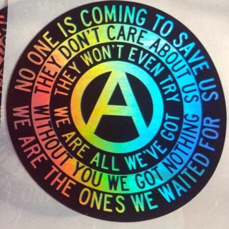 No one is coming to save us. We are all we've got. Rainbow/Black